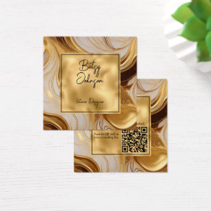 Luxe Molten Gold et Carte de visite de Parties sci
