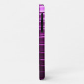 Luxe monogram levendige Paarse nep krokodil Case-Mate iPhone Case (Achterkant/links)