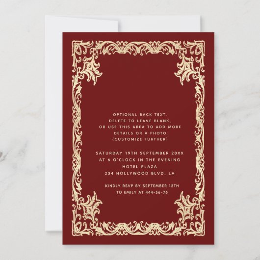 luxe mousserende kleding tiara Quinceañera Kaart (Achterkant)