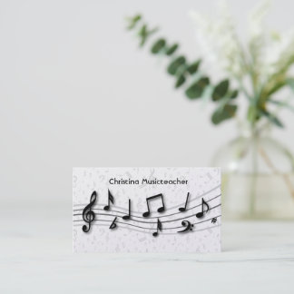 Luxe Musical Notes-Visitekaartjes Visitekaartje