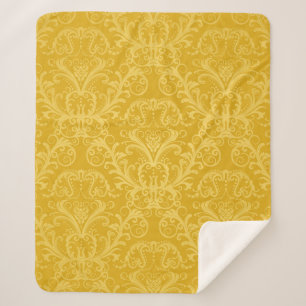 Luxe naadloze gouden bloemkool sherpa deken