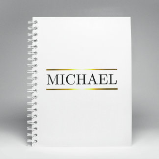 Luxe naambalk notitieboek