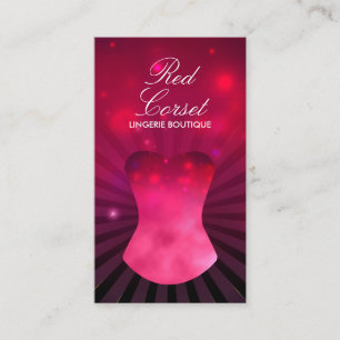 Luxe Nacht Show Corset Ondergoed Visitekaartje
