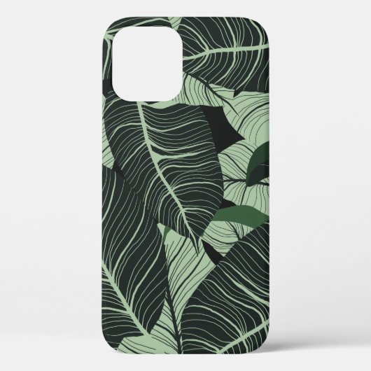 Luxe natuur verlaat achtergrond. Floral patroon, T Case-Mate iPhone Case (Achterkant)