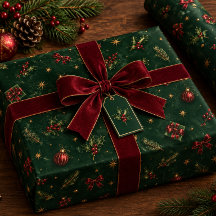 Luxe Navy Blauwe Gouden Kerst Inpakpapier