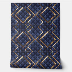 Luxe Navy en Gold Geometric Behang