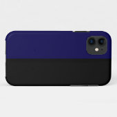 Luxe Navy en Zwart iPhone Cases (Achterkant (horizontaal))