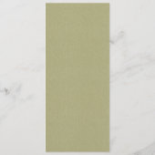 LUXE NAVY FAUX GOLD KRAFT ELEGANT MENU FLORAL ROSE (Dos)