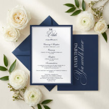 Luxe Navy Trouwdetails