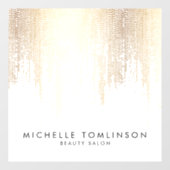 Luxe nep gouden confetti regen schoonheidssalon raamsticker (Vel)