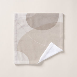 Luxe neutrale beige abstract bad handdoek