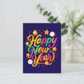 Luxe Nieuwjaar Feestdagenkaart (Staand voorkant)