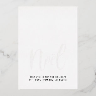 Luxe Noel Black en White Real Folie Feestdagenkaart