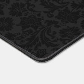 Luxe noir damassé or bande monogramme (Coin)