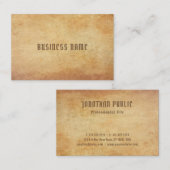 Luxe nostalgisch oud papier Bekijk de Sjabloon Pre Visitekaartje (Voorkant / Achterkant)