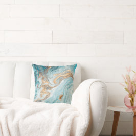 LUXE OCEAN SPLASH MARBLE CUSHION KUSSEN