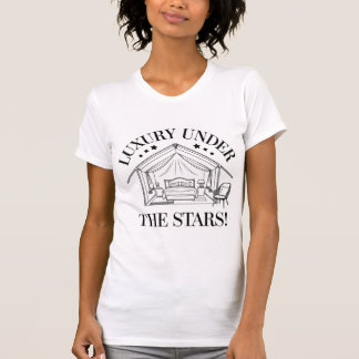 Luxe onder de sterren Glamping Design T-shirt