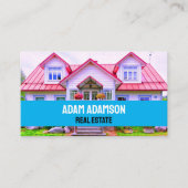 Luxe onroerend goed (QR-code) Beste Huis Realtor Visitekaartje (Voorkant)