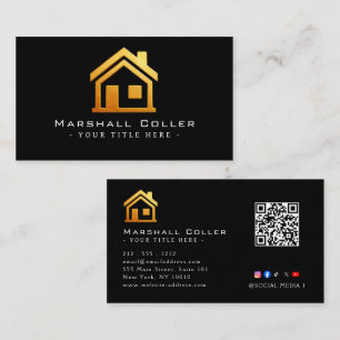 Luxe ontwerp voor onroerend goed magnetisch  visitekaartje