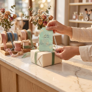 Luxe Opal Cadeaubijslage voor Verpakking Cadeaulabel