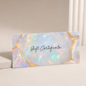 Luxe Opal Holografisch QR-code Cadeaubon