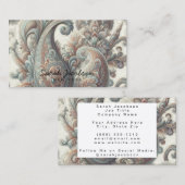Luxe Opal Paisley Visitekaartje (Voorkant / Achterkant)