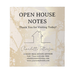 Luxe Open Huis Notitieblok