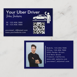 Luxe Openbaar Vervoer Taxi Car Service foto Visitekaartje