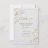 Luxe or blanc Merci dentelle fleurie française (Devant)