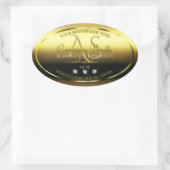 Luxe Or Chimmery Produit Étiquette Bijoux Monogram (Sac)