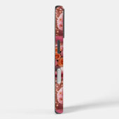Luxe Orange Flowers iPhone 16 Coque (Verso / Droite)