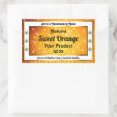 Luxe Oranje glitter Sparkle Stars Product Labels (Tas)