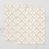 Luxe ornamenten 20 notitiekaartje (Voorkant / Achterkant)