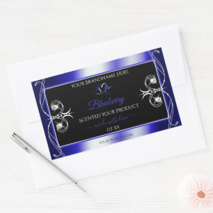 Luxe Ornamenten - Zwarte en Blauwe Etiketten