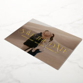 Luxe Overlay FOIL Wedding Enregistrer La Carte Dat (Rotation)