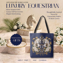 Luxe Paarden Navy Goud & Ivoor Tassen