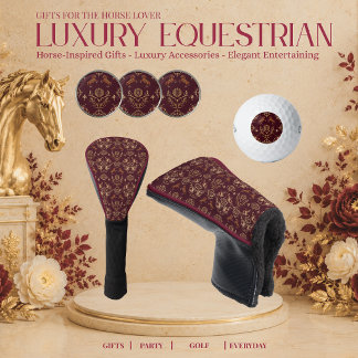 Luxe Paardensport Bourgondië en Goud Golfballen