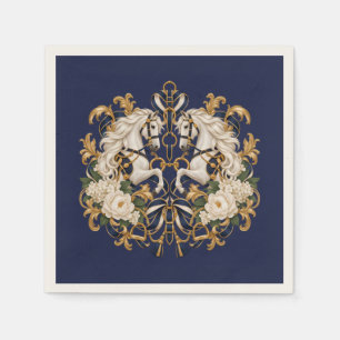Luxe Paardrijden Witte Paarden Servet