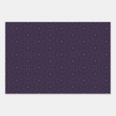 Luxe Paarse Damask Pattern Inpakpapier Vel (Voorkant)