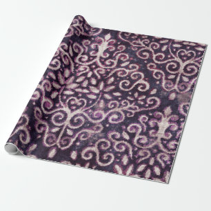 Luxe paarse en tint-vouw naadloos patroon cadeaupapier