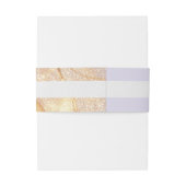 Luxe Paarse & Golden Abstract Uitnodigingen Wikkel (Achterkant Voorbeeld)