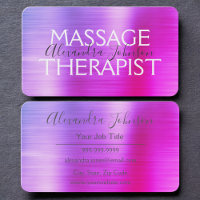 Luxe Paarse Roze Geborsteld Metaal Massage Therapi