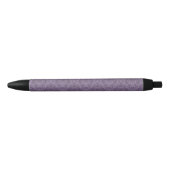 Luxe Paarse Wallpaper Zwarte Inkt Pen (Voorkant)