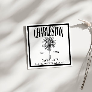 Luxe Palmbomen Charleston Kust Afscheidsceremonie Servet