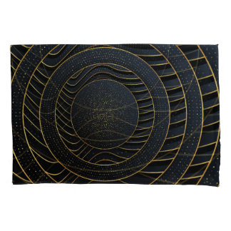 Luxe papier gesneden gouden achtergronden. kussensloop