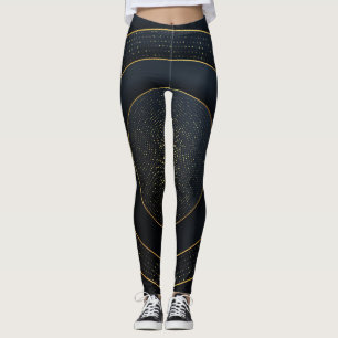 Luxe papier gesneden: gouden gradiënt. leggings