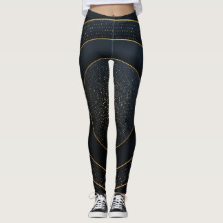 Luxe papier gesneden: gouden gradiënt. leggings