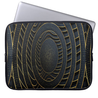 Luxe papiersnede achtergronden met gouden lijn en laptop sleeve