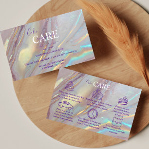 Luxe Parel Marmer Esthetische Cake Verzorging Visitekaartje
