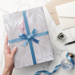 Luxe Parel Zilveren Glans Vorst Abstract Patroon Cadeaupapier